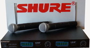 Shure LX88-(3)  2 радиомикрофона SM58 цифр.дисплей