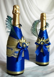 Мастер-класс украшение бутылок к различным праздникам 